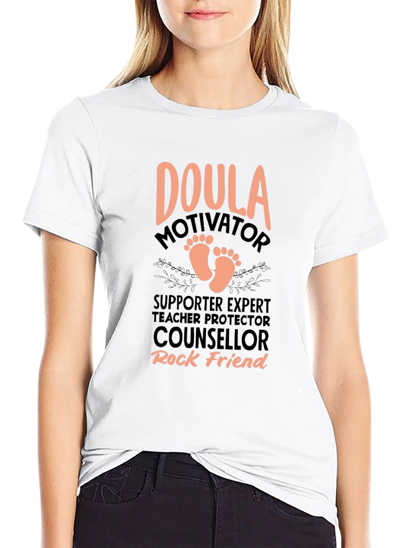 Doula Motivator Black T-Shirt