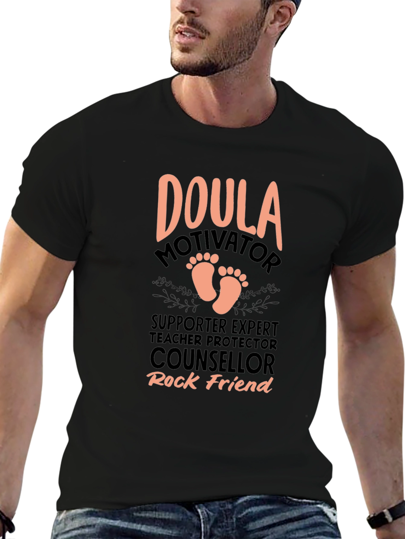 Doula Motivator Black T-Shirt
