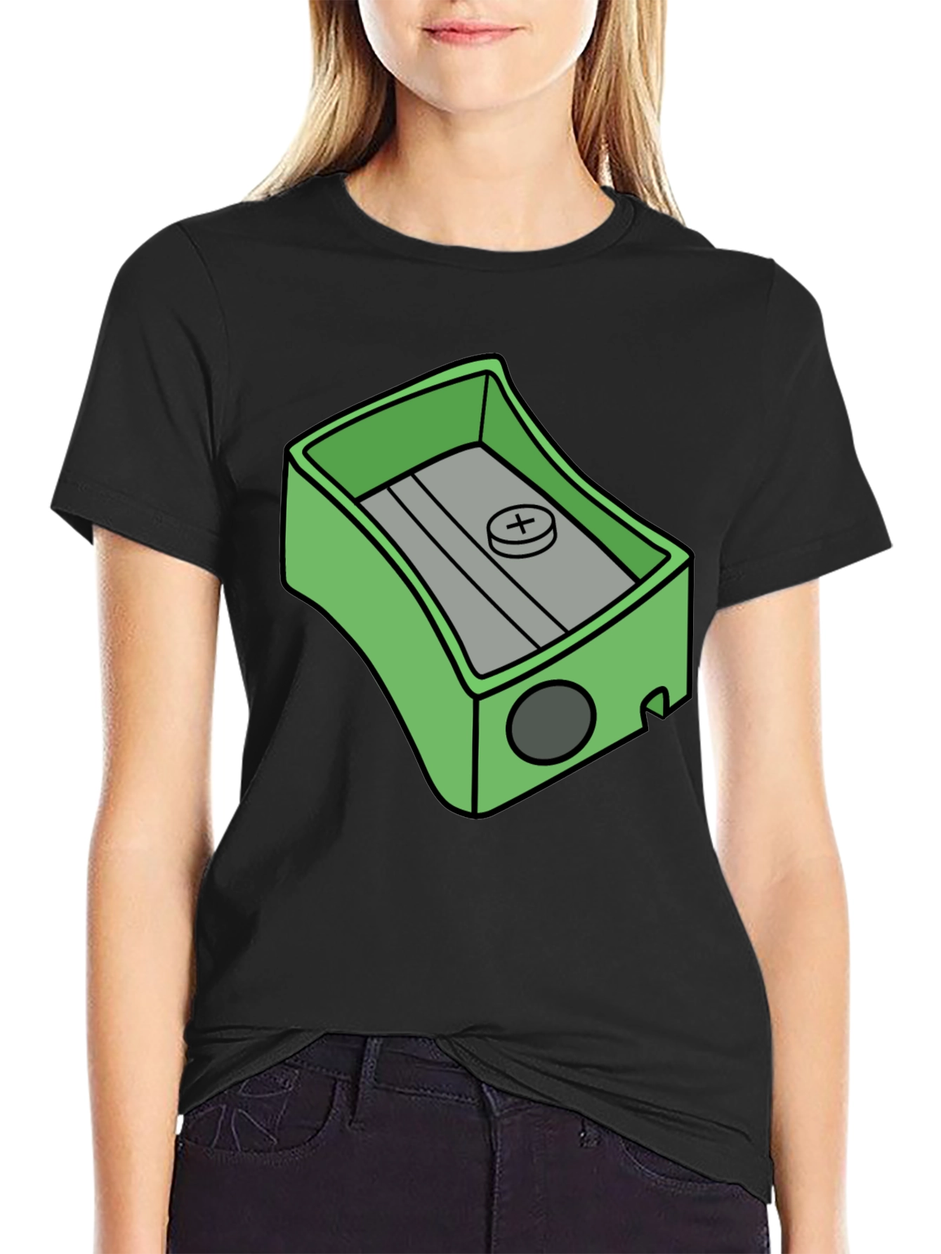 Pencil Sharpener Graphic Tee - Novelty T-Shirt
