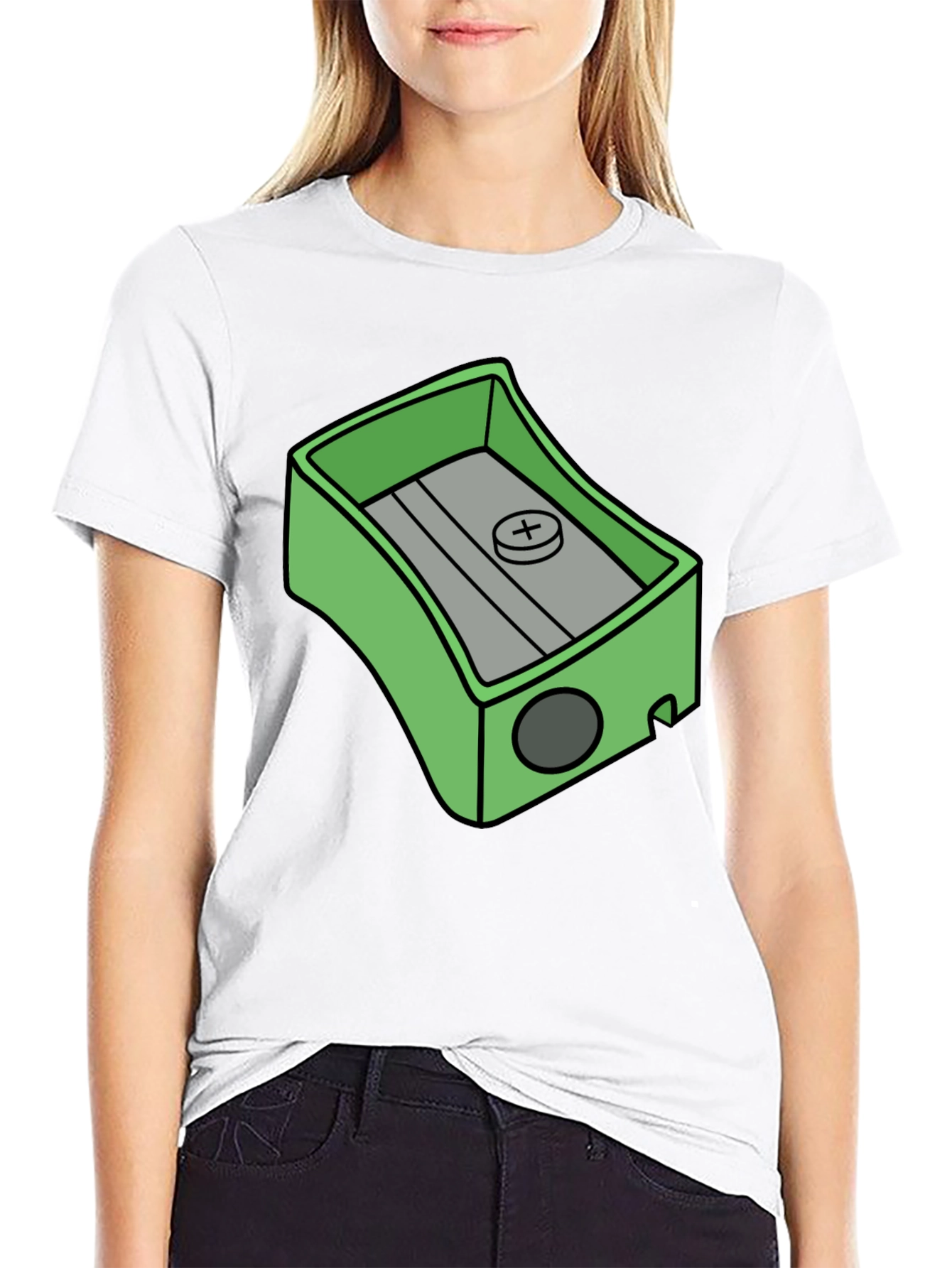 Pencil Sharpener Graphic Tee - Novelty T-Shirt
