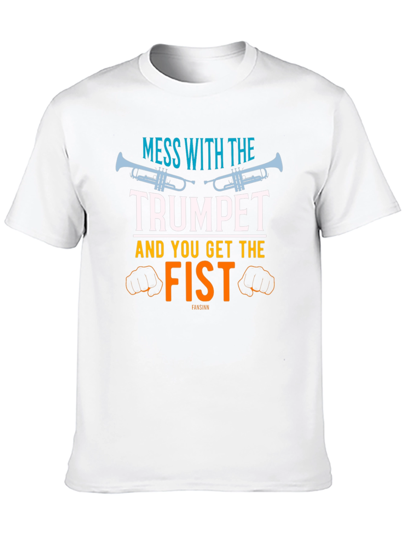Trumpet and Fist Graphic T-Shirt