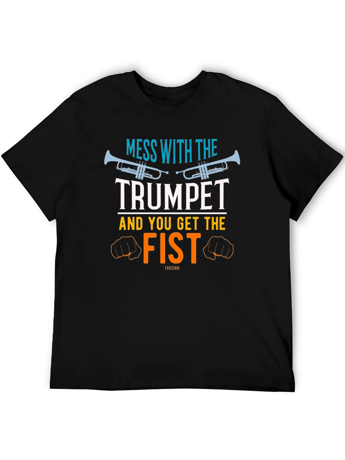 Trumpet and Fist Graphic T-Shirt