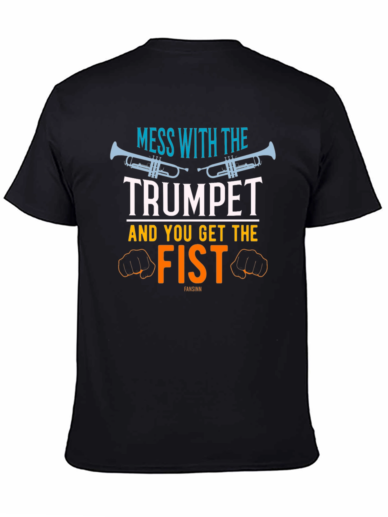 Trumpet and Fist Graphic T-Shirt