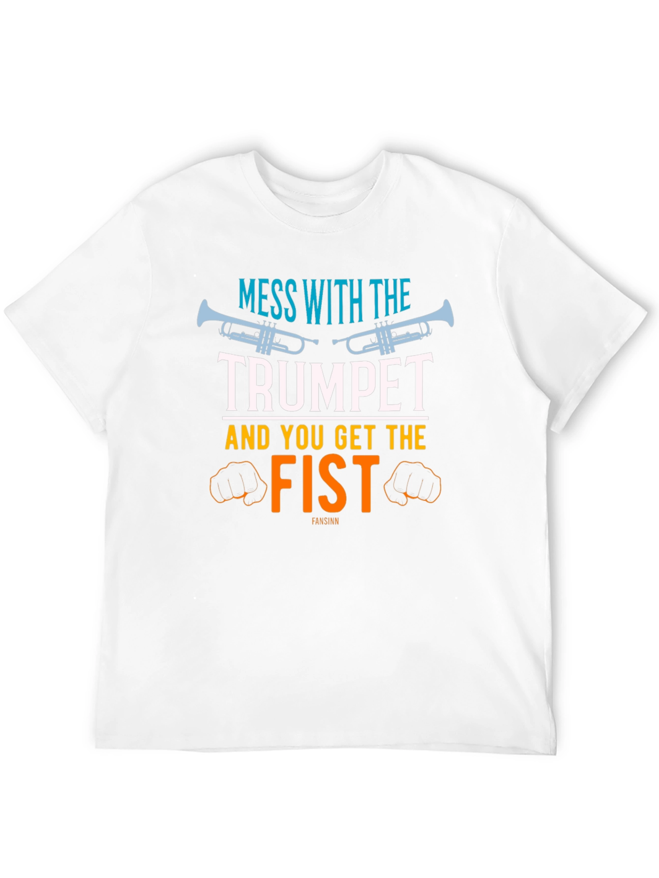 Trumpet and Fist Graphic T-Shirt