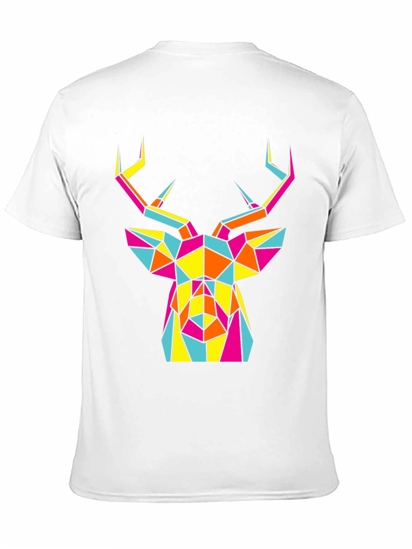 Geometric Deer Head Graphic Tee