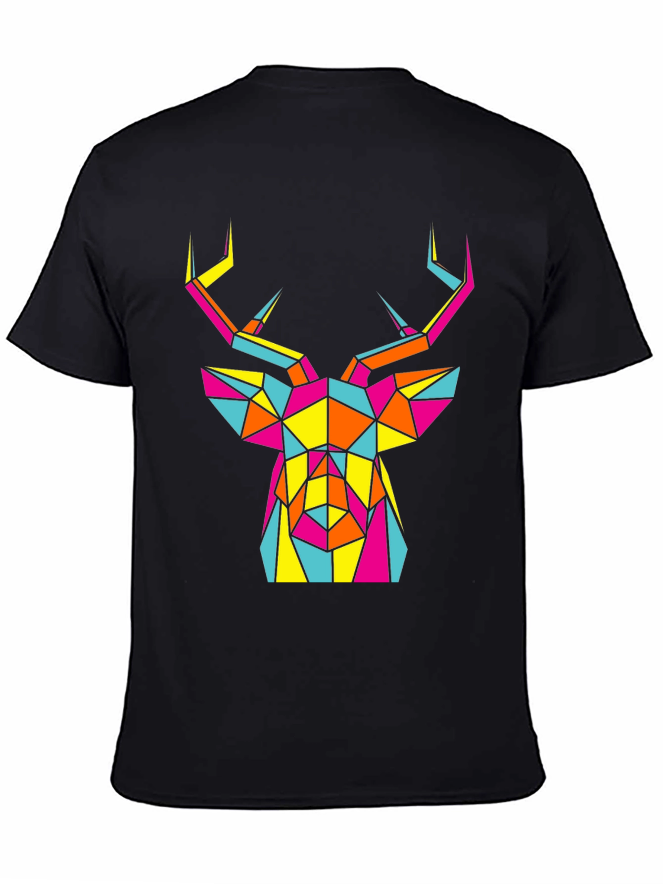 Geometric Deer Head Graphic Tee