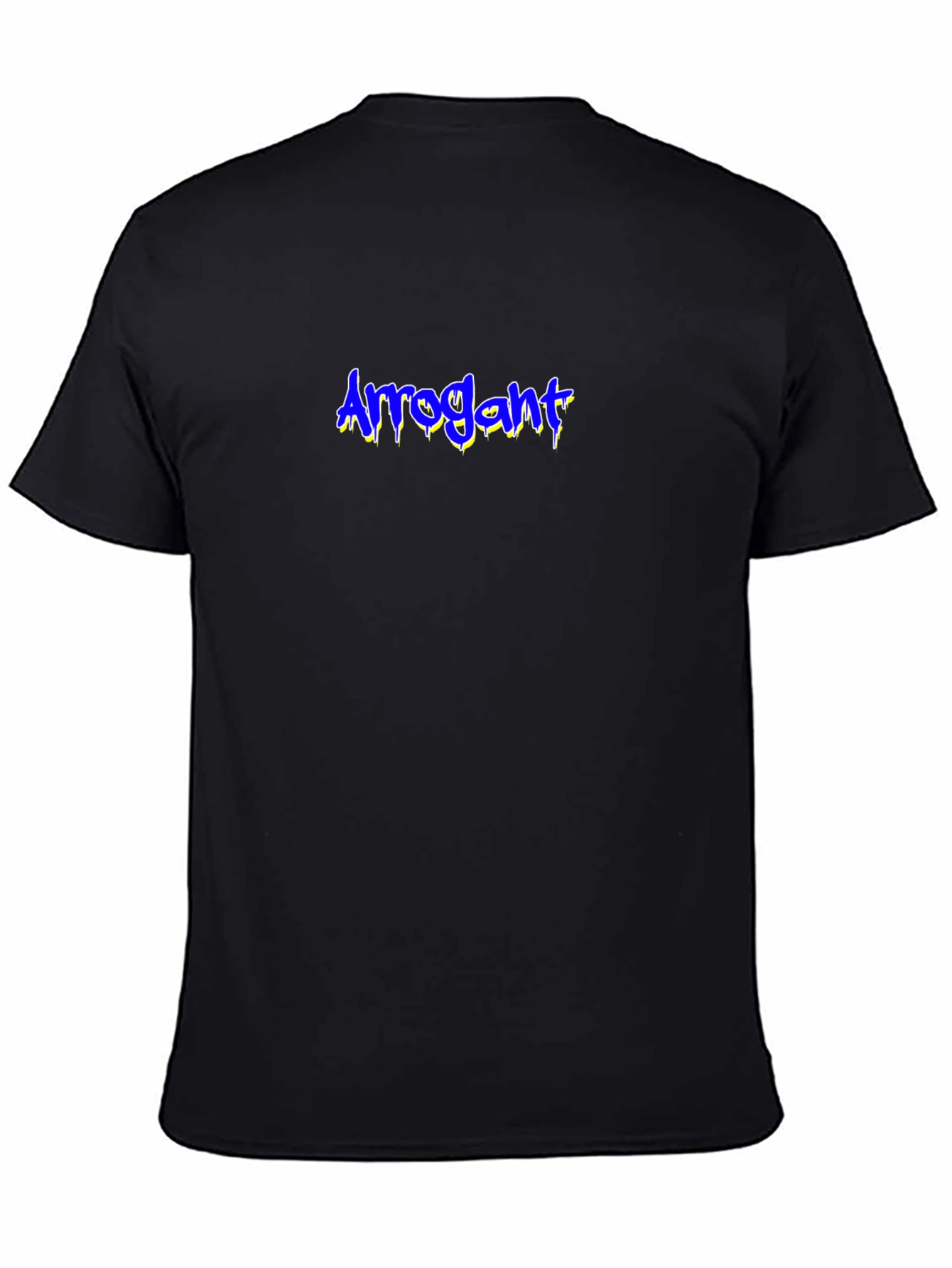 Arrogant Graphic Print Black T-Shirt