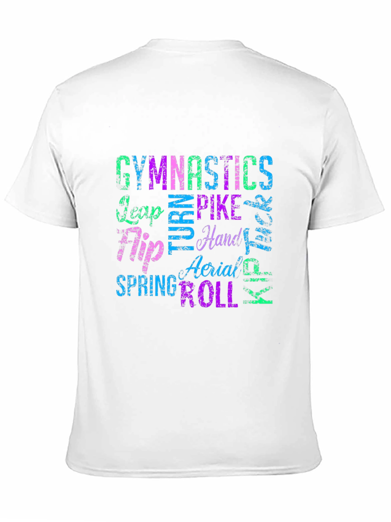 Gymnastics Words T-Shirt - Black