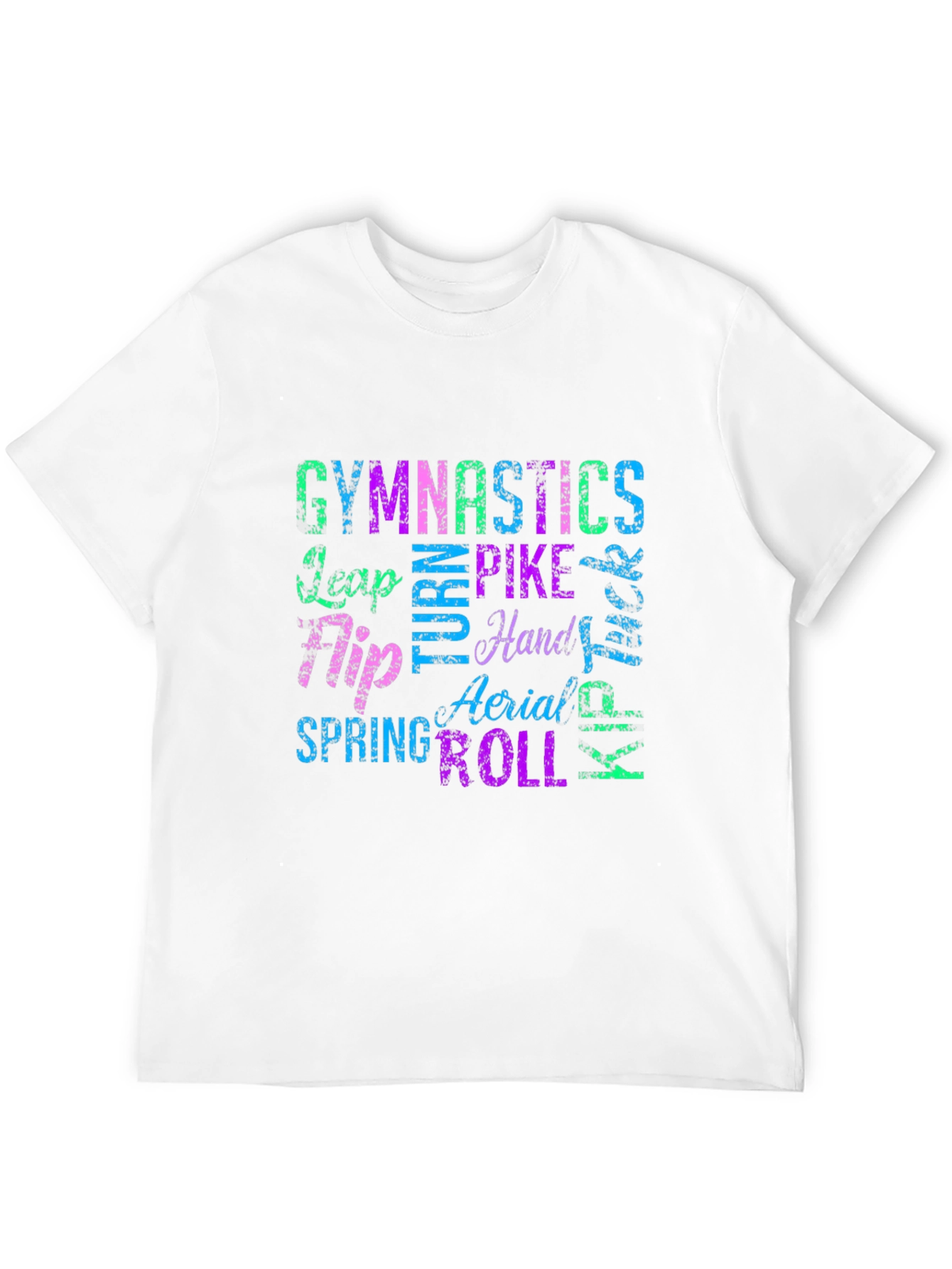 Gymnastics Words T-Shirt - Black
