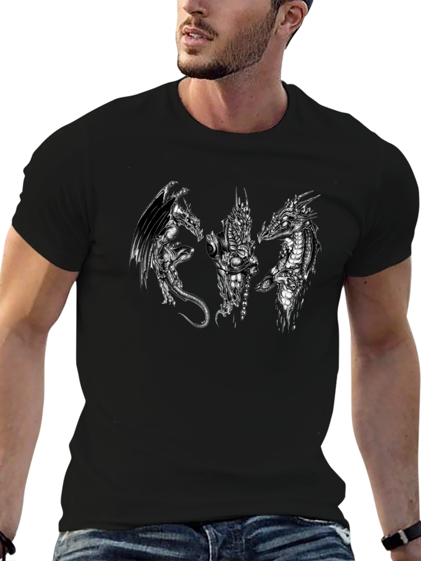Dragon Trio Black T-Shirt