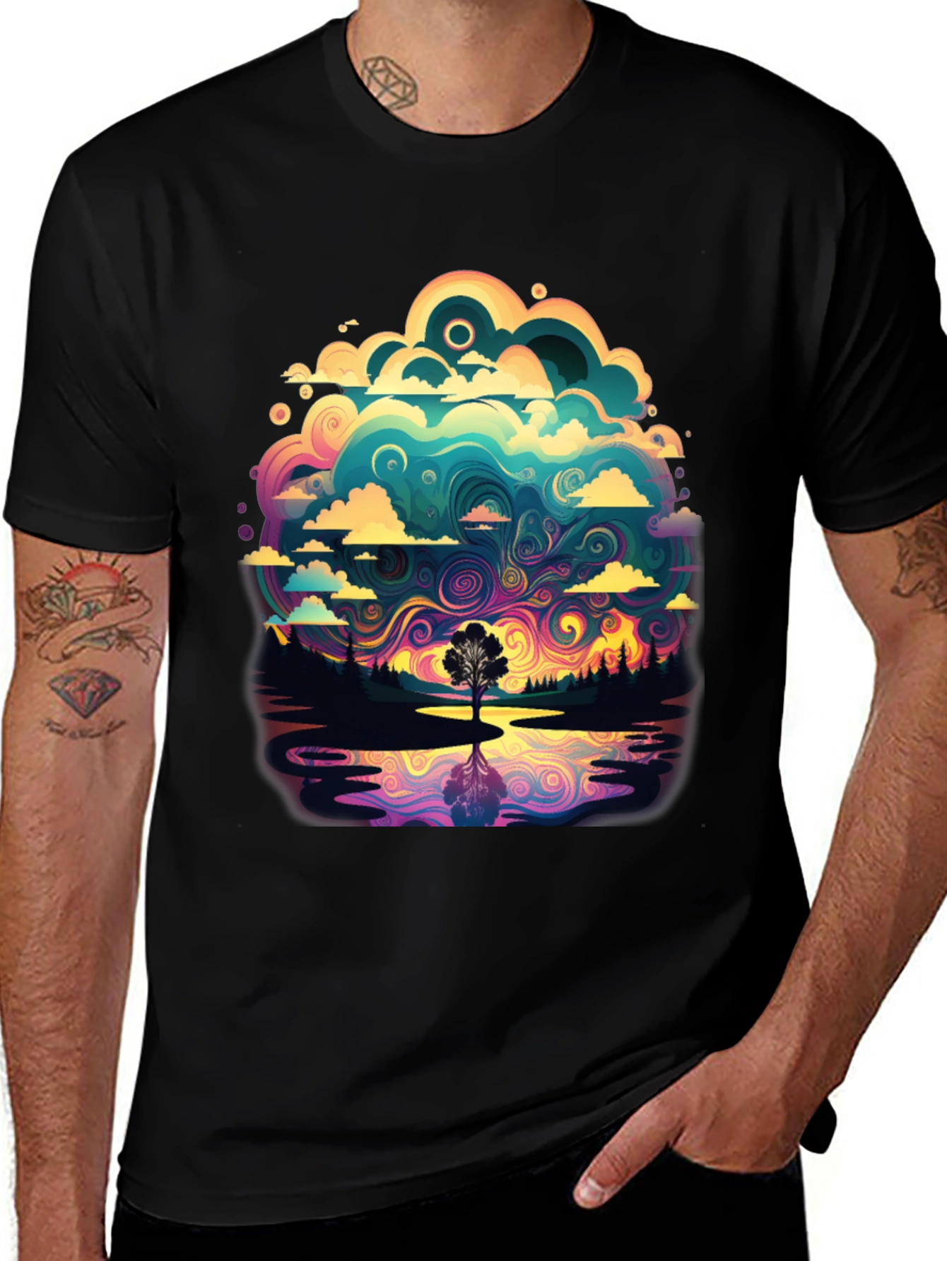 Vivid Psychedelic Nature T-Shirt