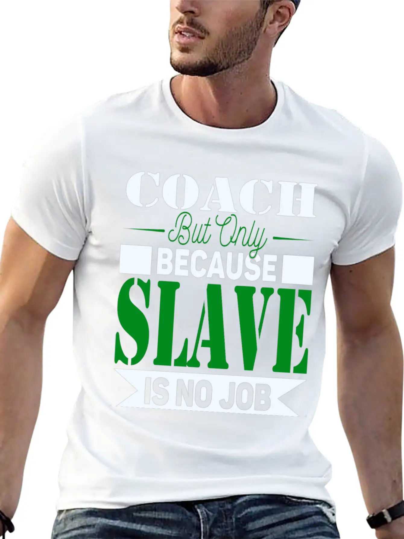Coach Slave Unisex Casual T-Shirt – Clean Design For Daily Comfort