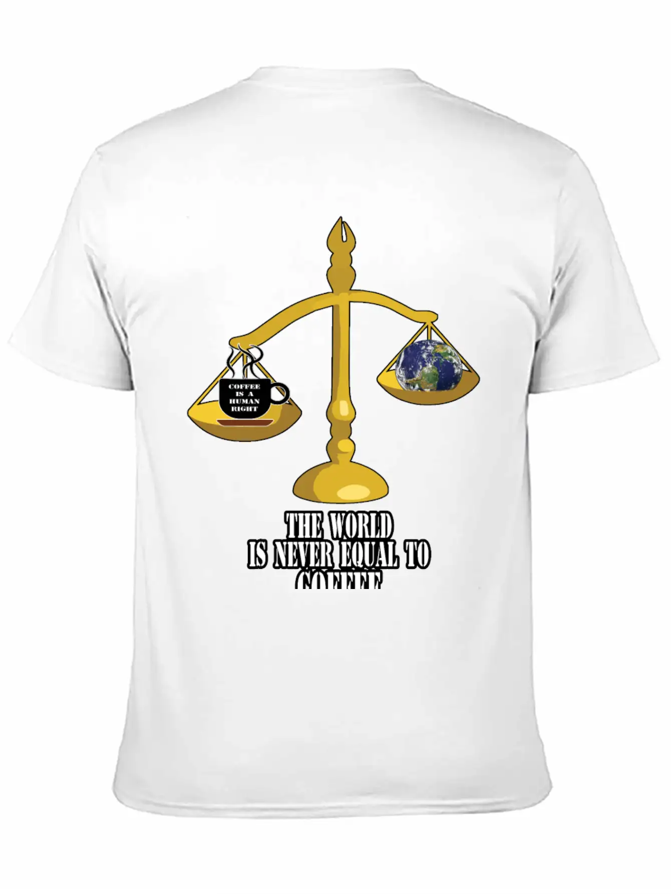 Coffee Is The First A Human Right,For Coffee Lover Unisex Casual T-Shirt – Clean Design For Daily Comfort