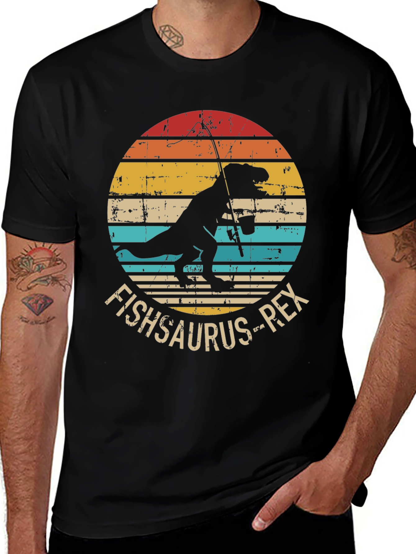Fishsaurus Rex Graphic T-Shirt