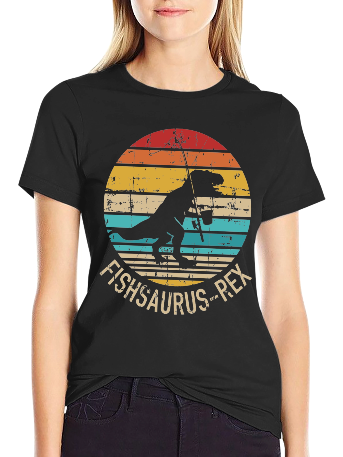 Fishsaurus Rex Graphic T-Shirt