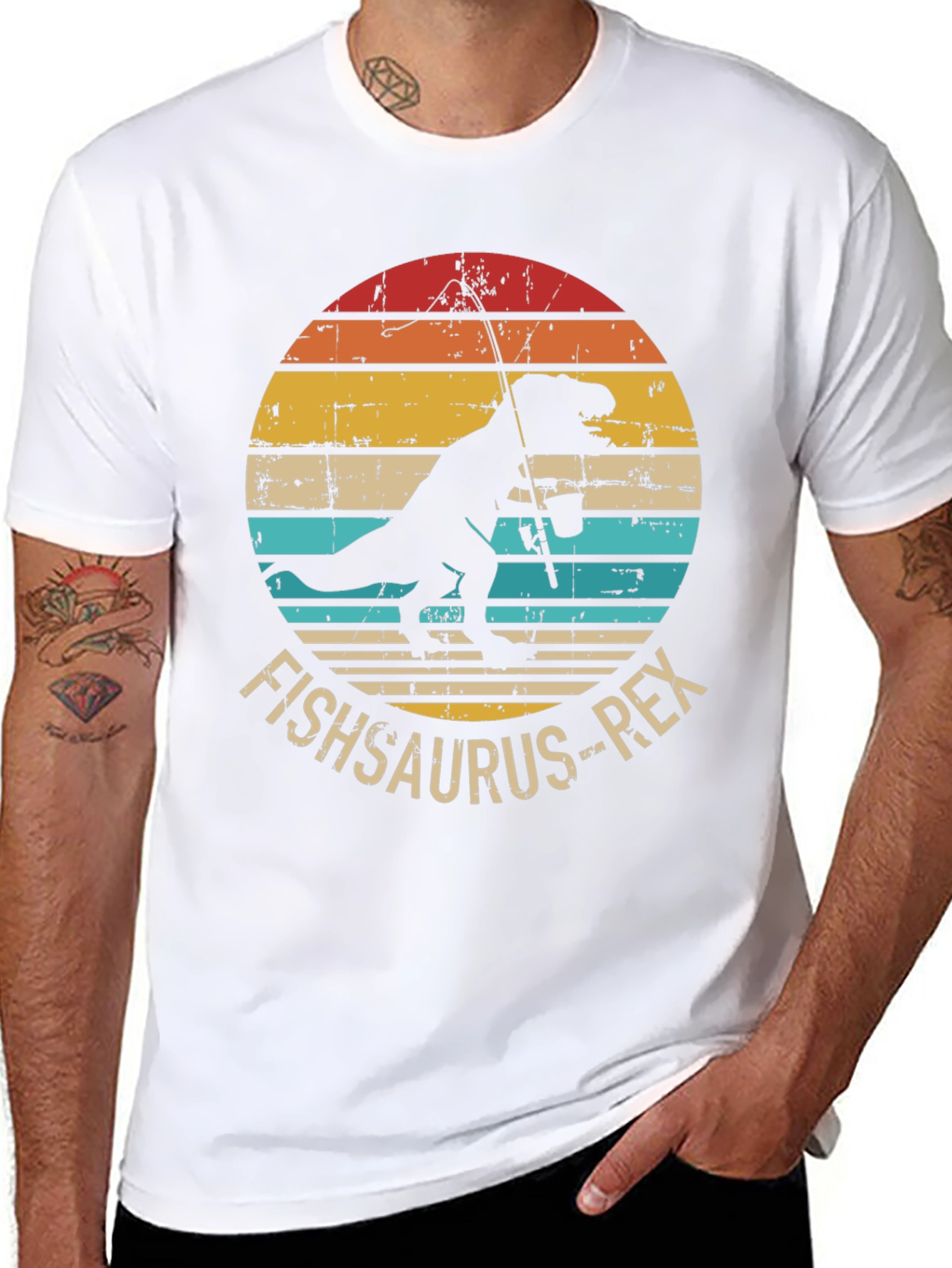 Fishsaurus Rex Graphic T-Shirt