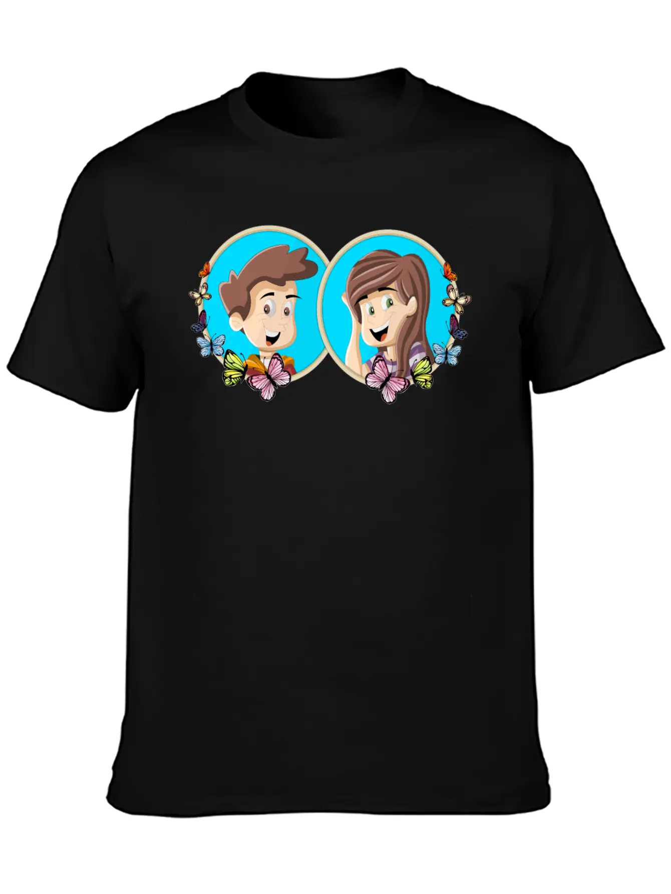 Collage Couple 2 Unisex Casual T-Shirt – Clean Design For Daily Comfort