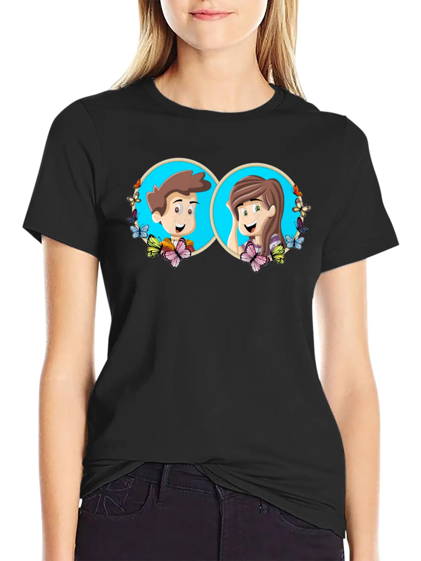 Collage Couple 2 Unisex Casual T-Shirt – Clean Design For Daily Comfort