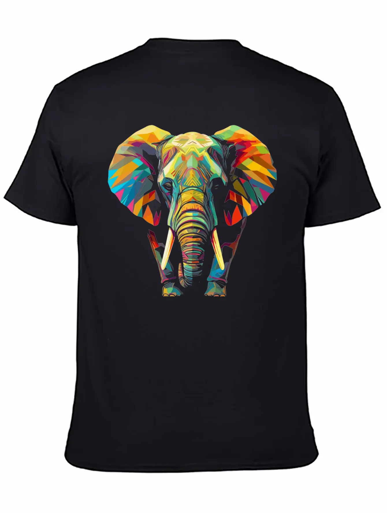 Colorful Origami Elephant | Elephant Lovers Unisex Casual T-Shirt – Clean Design For Daily Comfort