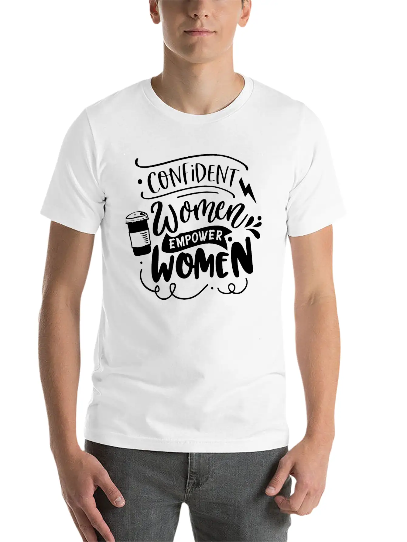 Confident Women Empower Women Unisex Casual T-Shirt – Clean Design For Daily Comfort