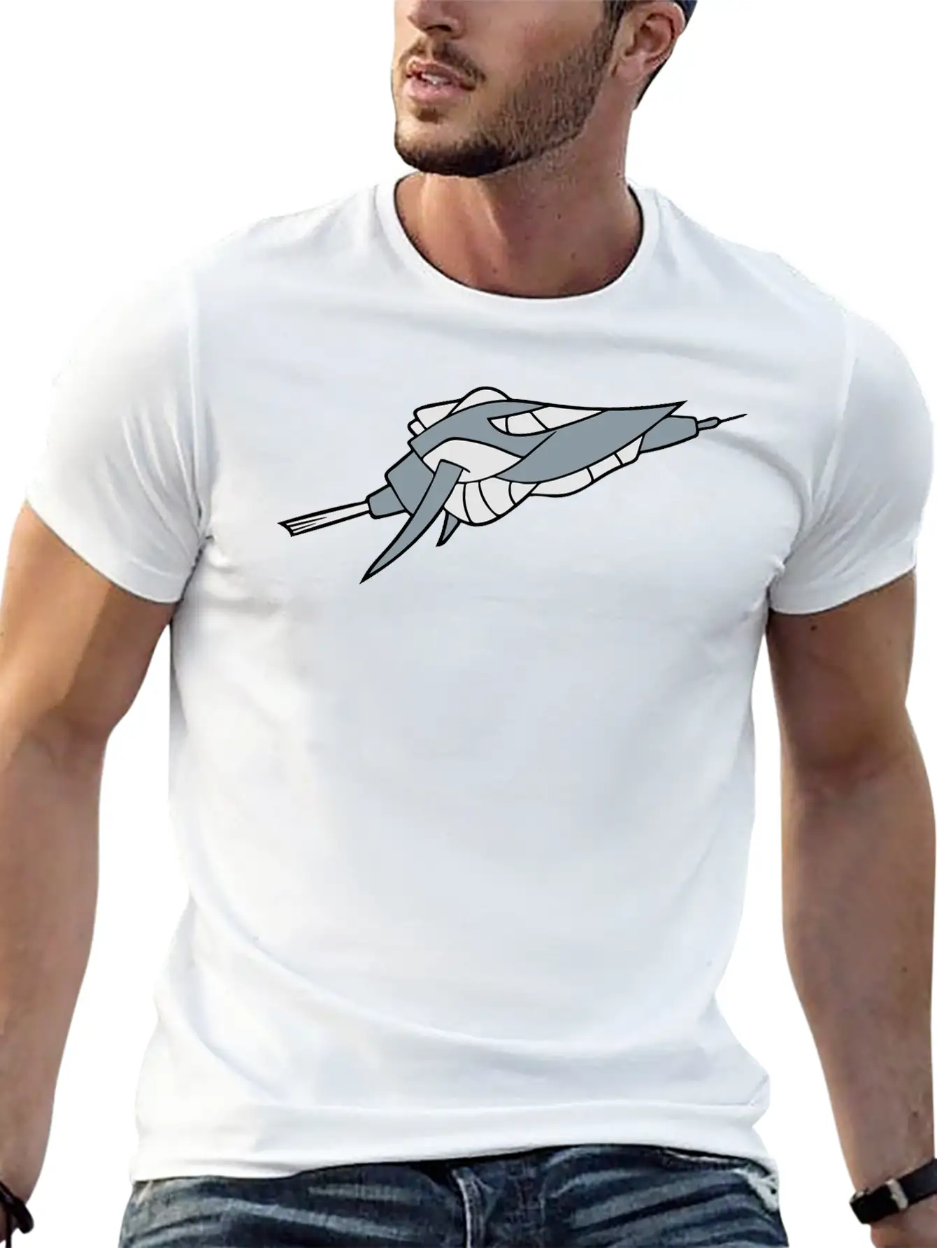 Cool Spaceship Space Space Aliens Aliens Unisex Casual T-Shirt – Clean Design For Daily Comfort