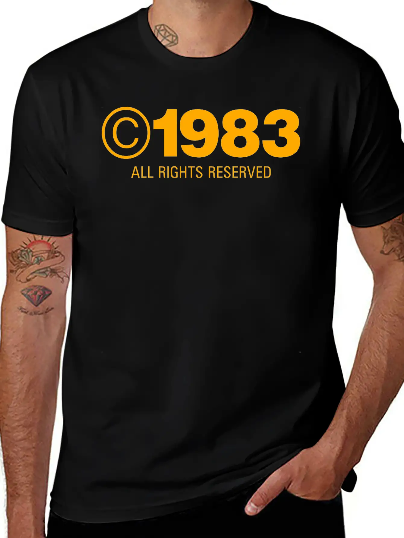 Copyright 1983 Unisex Casual T-Shirt – Clean Design For Daily Comfort
