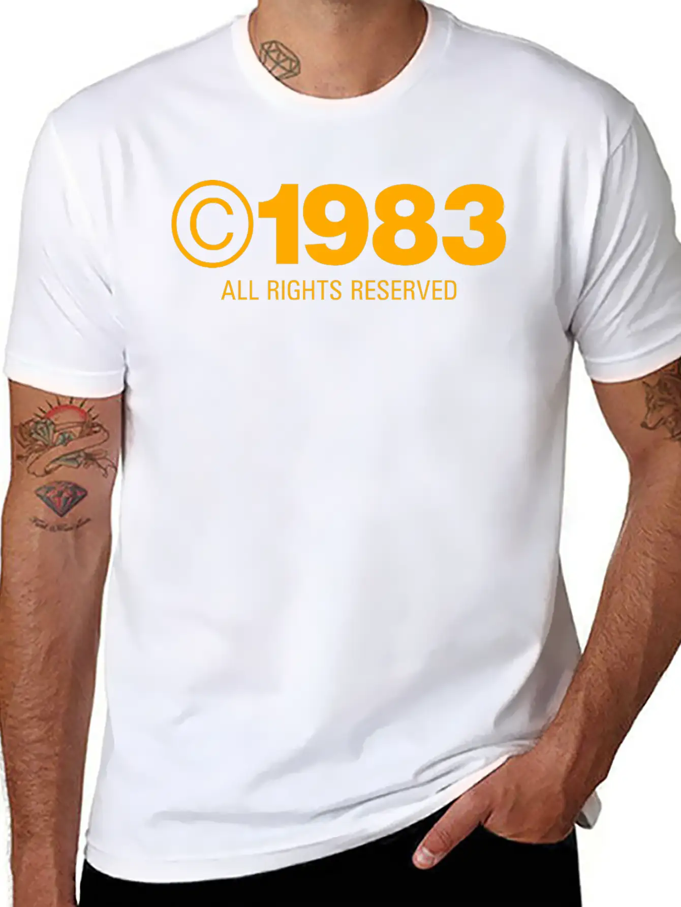 Copyright 1983 Unisex Casual T-Shirt – Clean Design For Daily Comfort