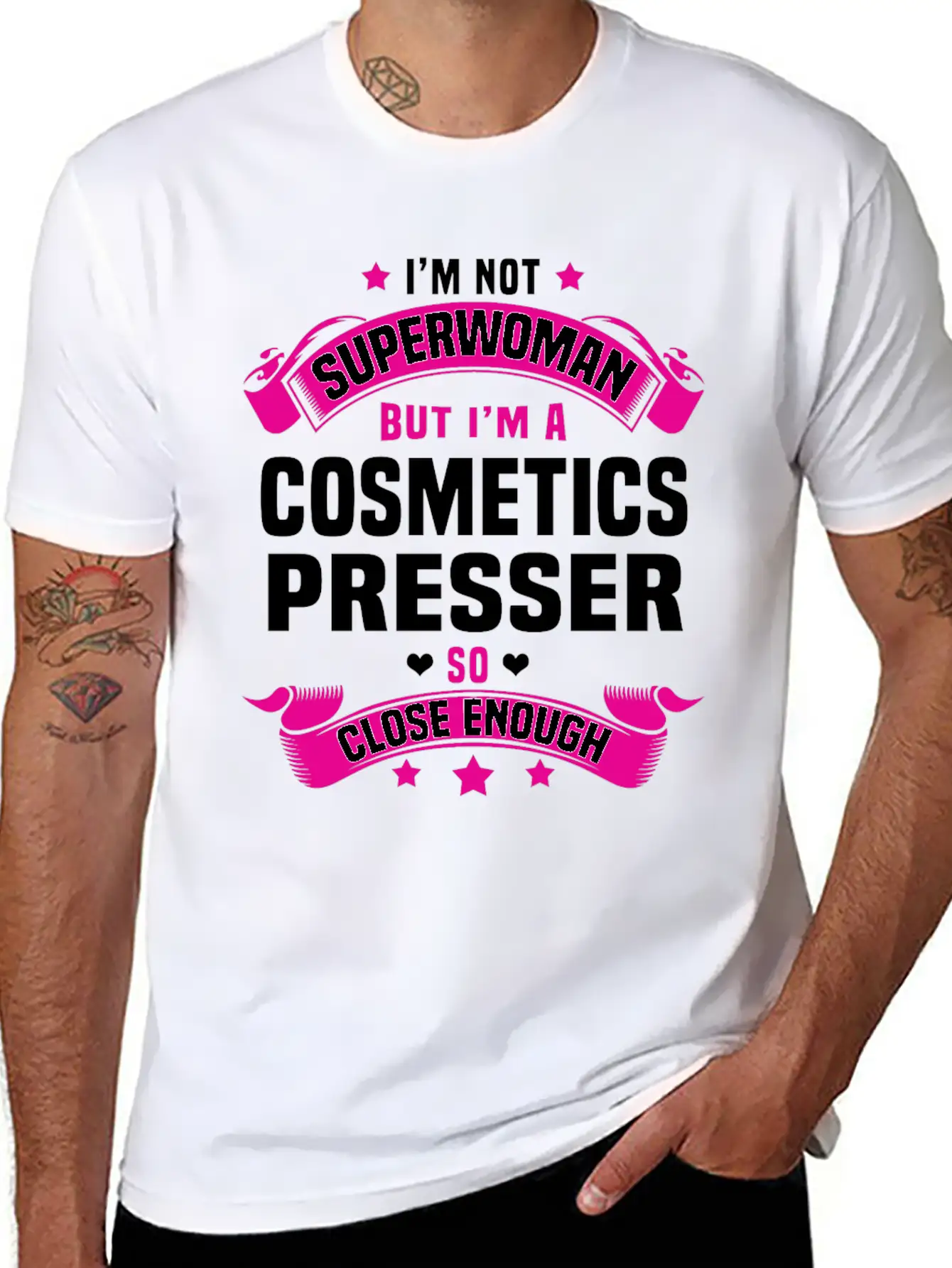 Cosmetics Presser Unisex Casual T-Shirt – Clean Design For Daily Comfort