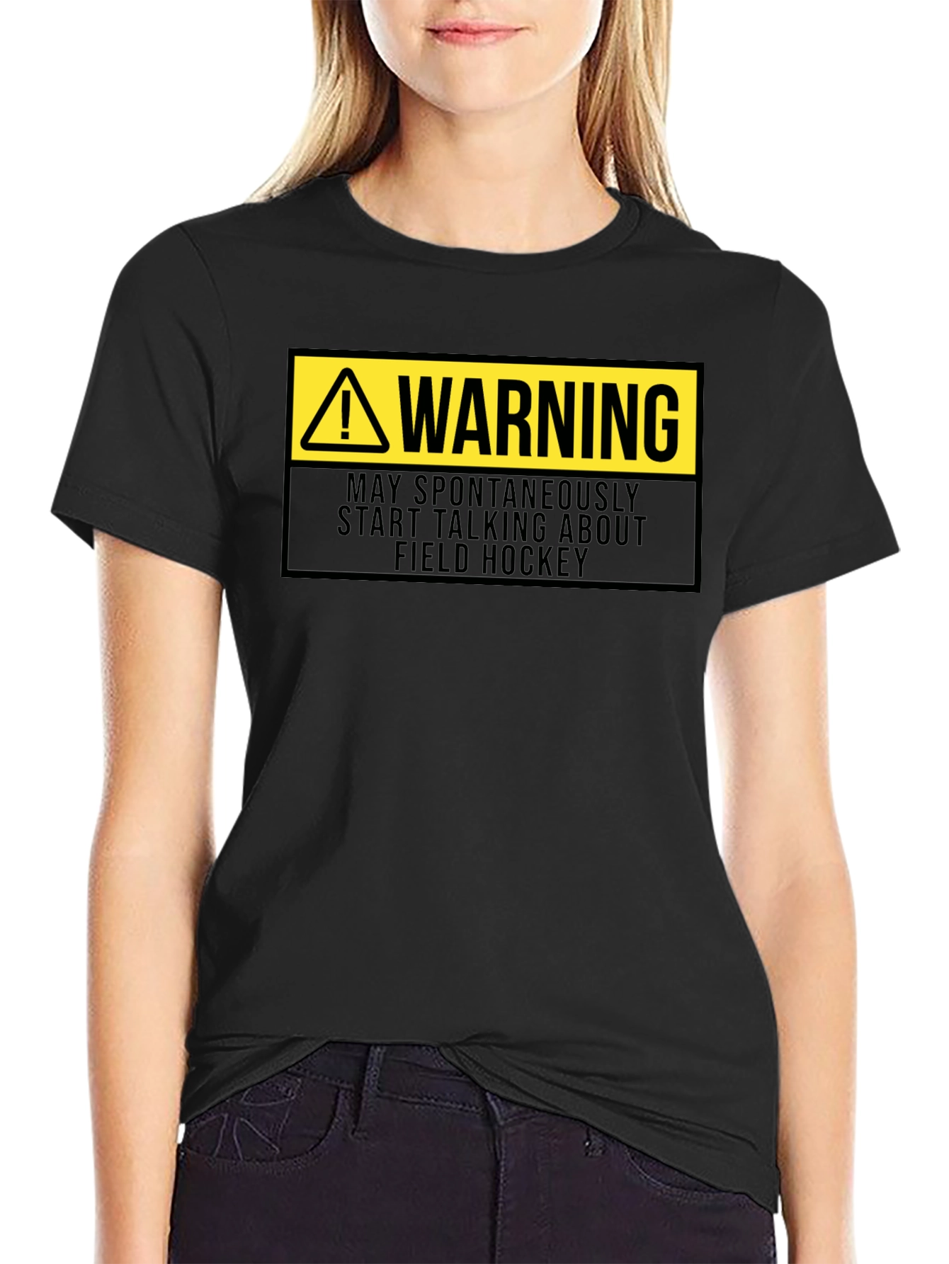 Warning Field Hockey T-Shirt