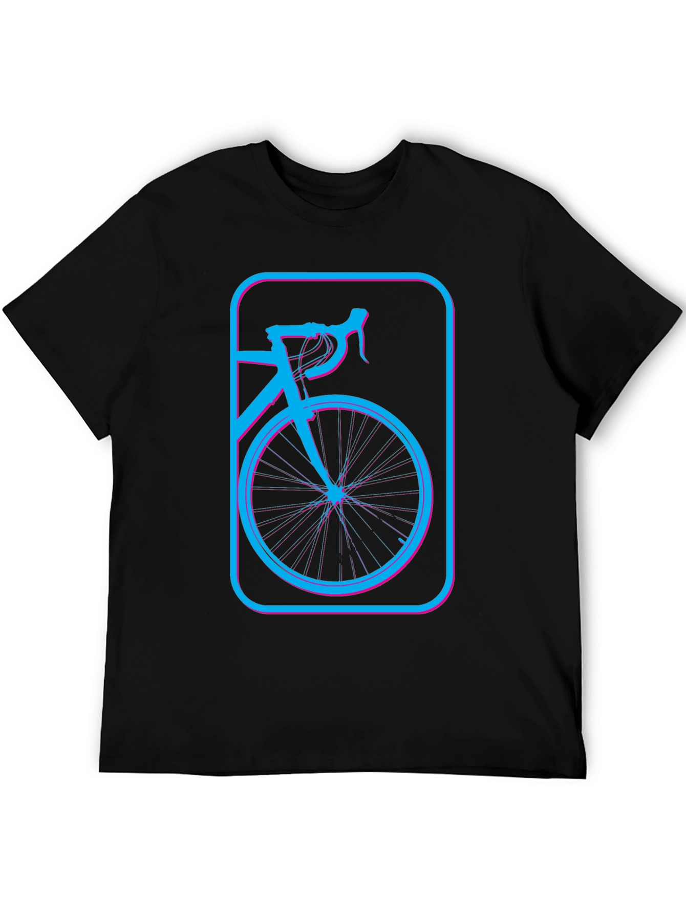 Retro Bike Graphic T-Shirt - Black
