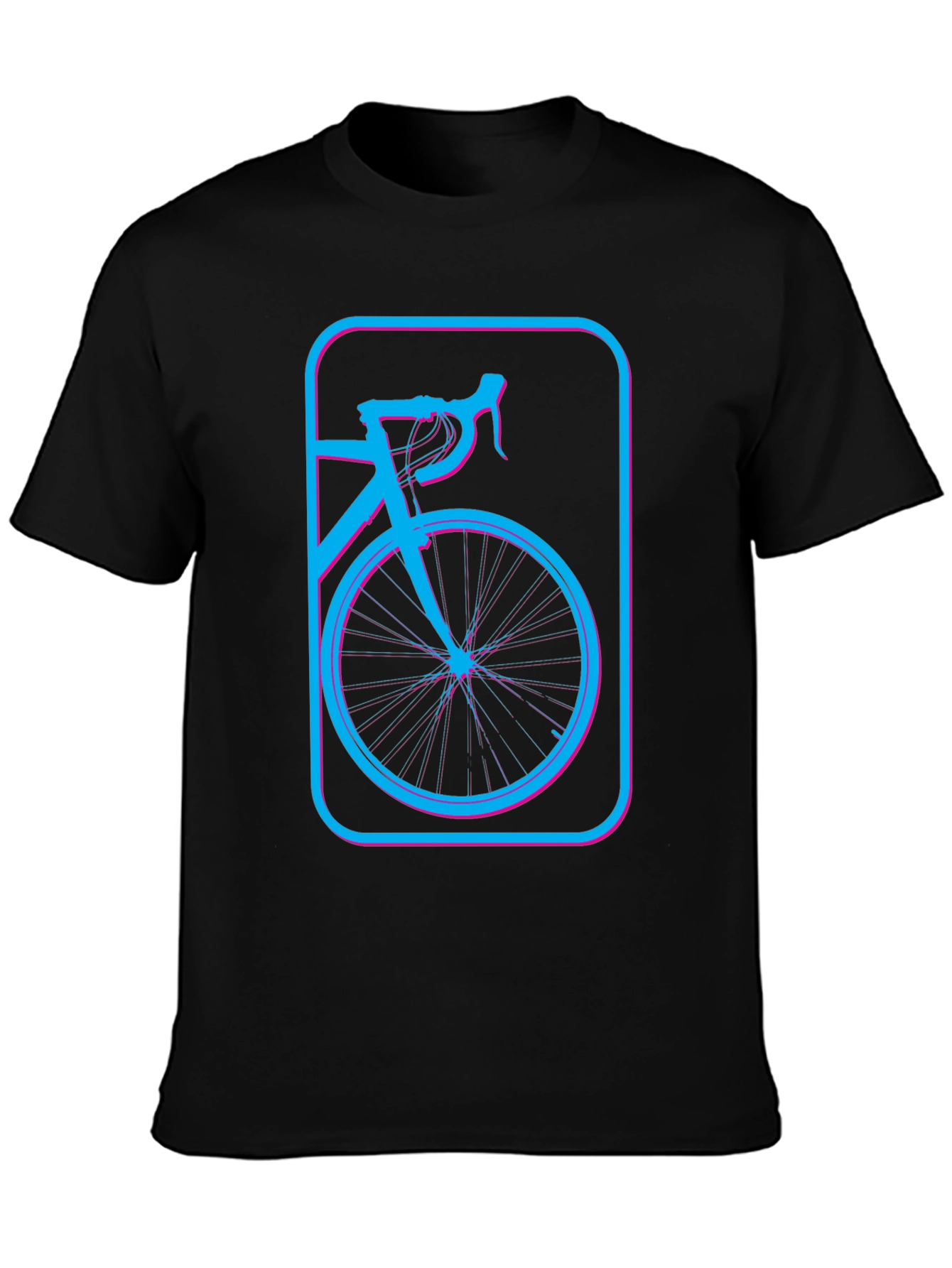 Retro Bike Graphic T-Shirt - Black