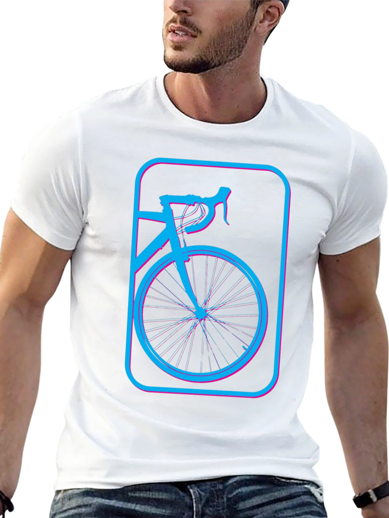 Retro Bike Graphic T-Shirt - Black