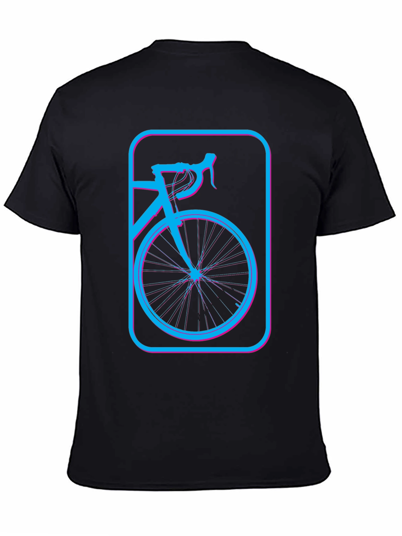 Retro Bike Graphic T-Shirt - Black