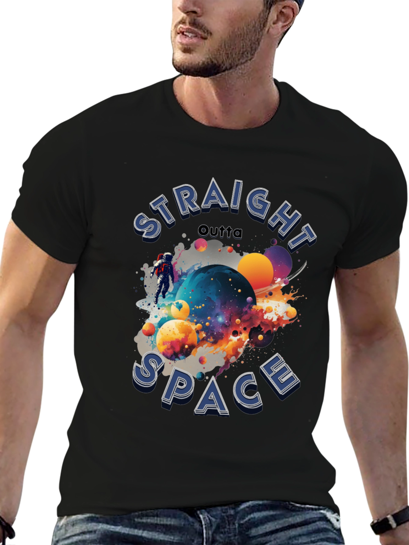 Straight Outta Space Graphic T-Shirt