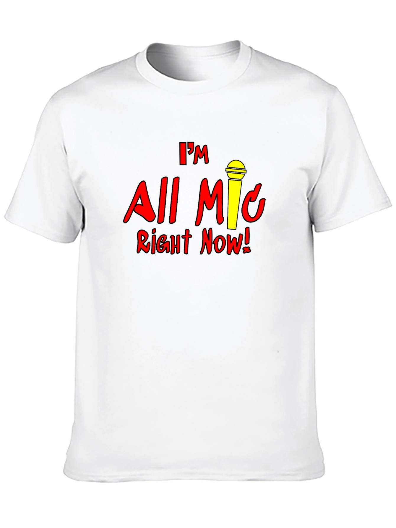 All Mic Right Now Black Graphic Tee
