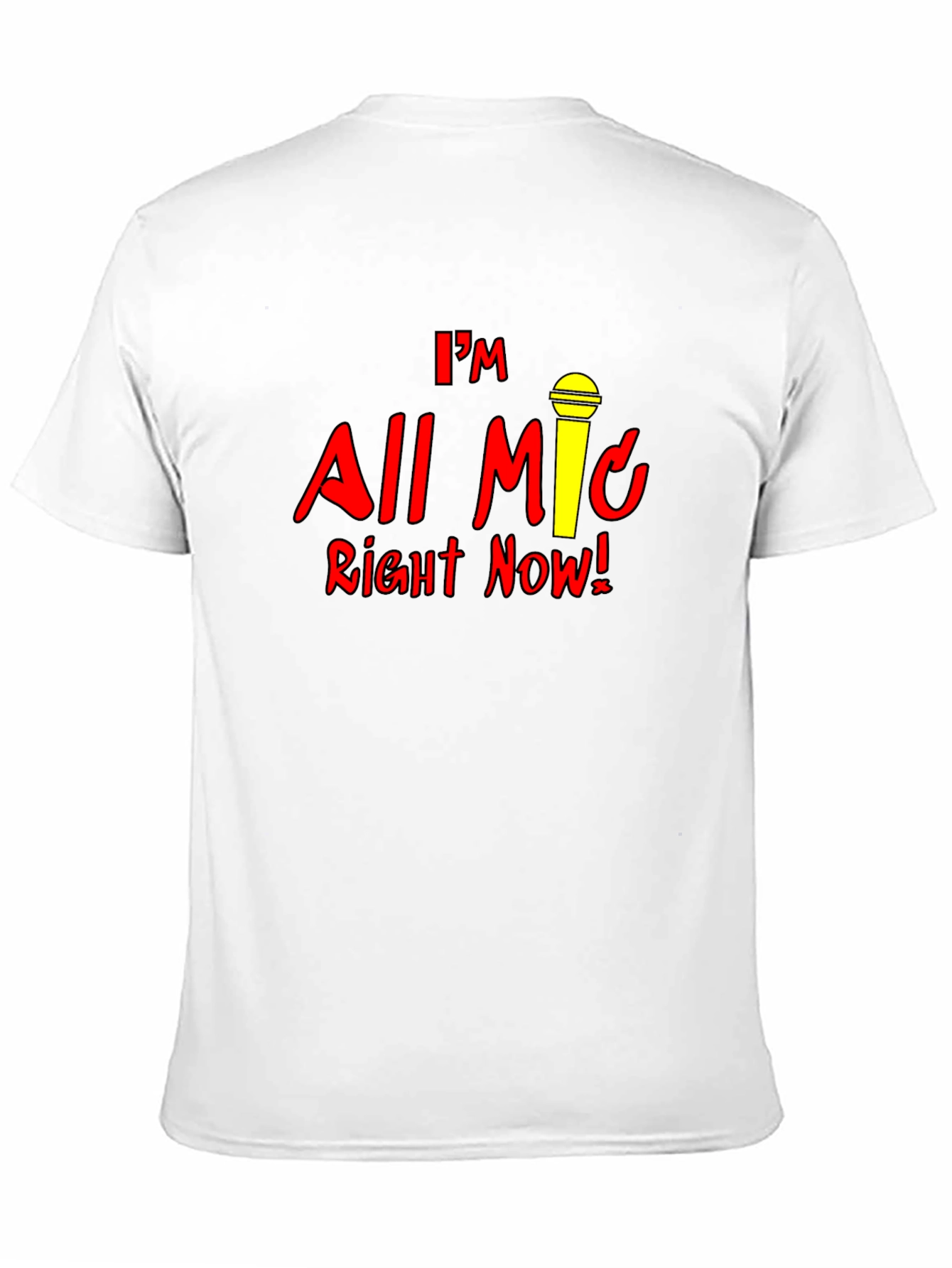 All Mic Right Now Black Graphic Tee