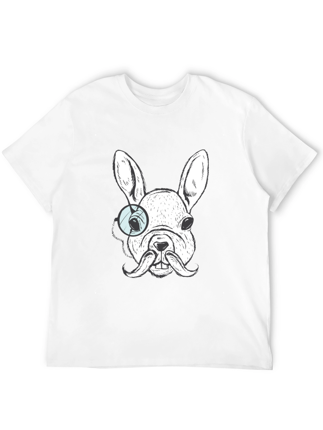 Dog with Monocle T-Shirt - Unique Graphic Tee
