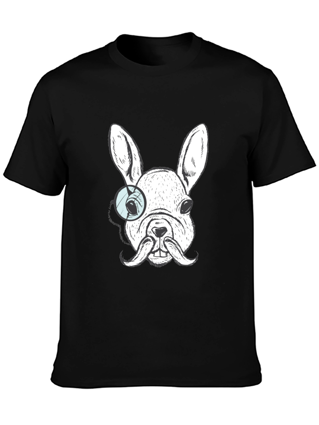 Dog with Monocle T-Shirt - Unique Graphic Tee