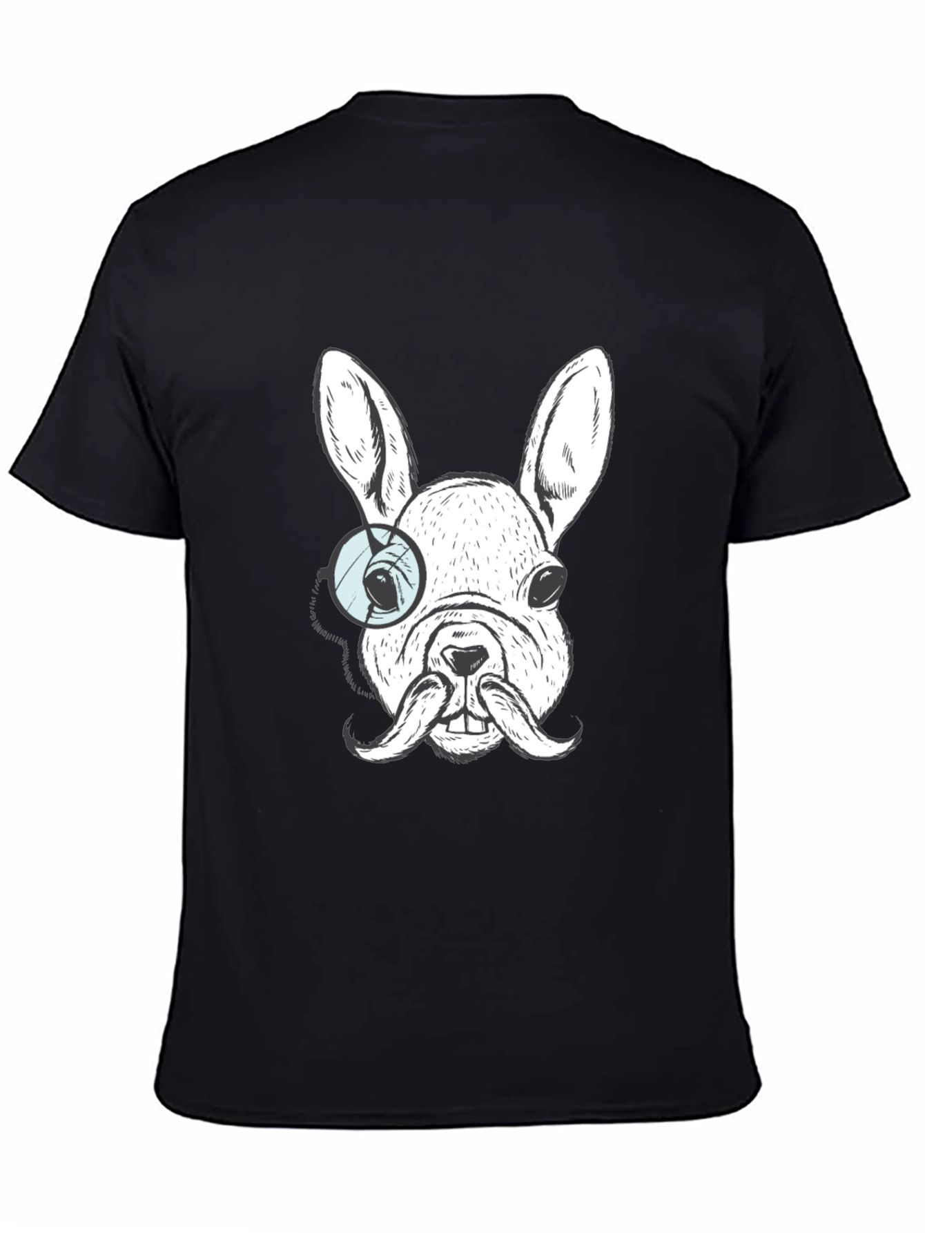 Dog with Monocle T-Shirt - Unique Graphic Tee