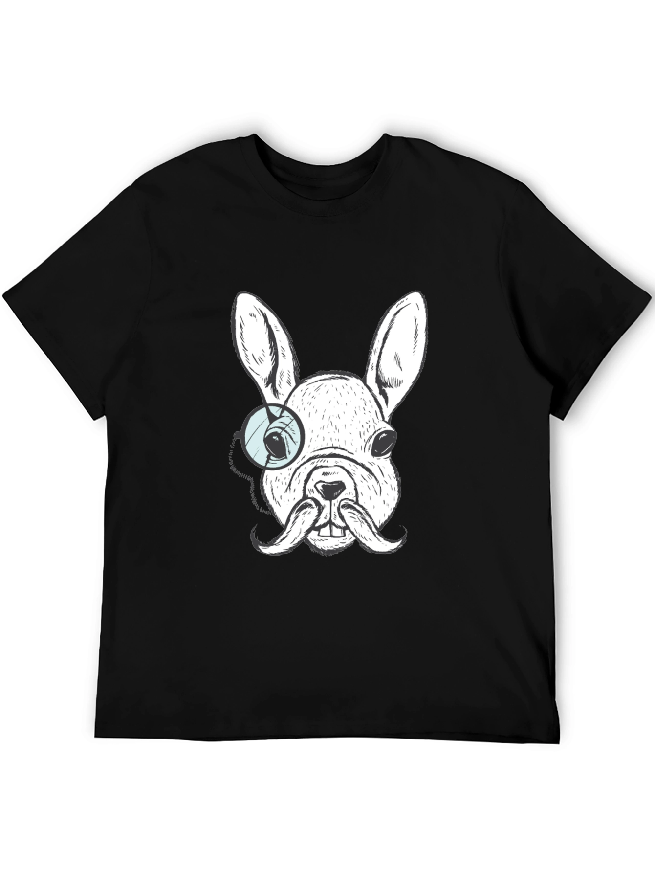 Dog with Monocle T-Shirt - Unique Graphic Tee