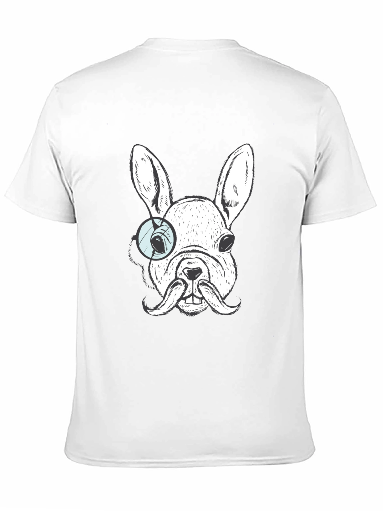Dog with Monocle T-Shirt - Unique Graphic Tee