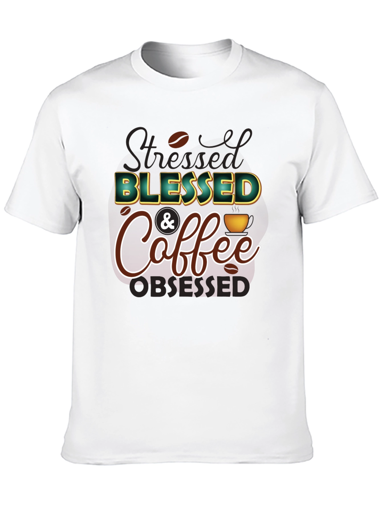 Blessed & Coffee Graphic Tee - Black