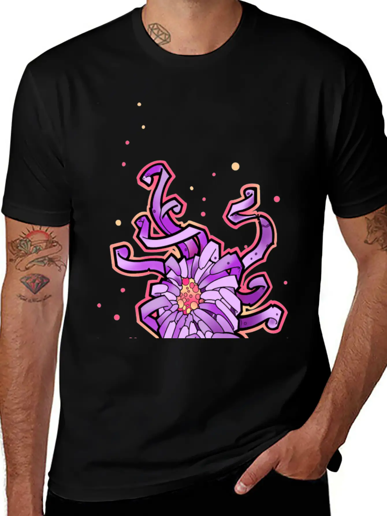 Crazy Chrysanthemum Flower Unisex Casual T-Shirt – Clean Design For Daily Comfort