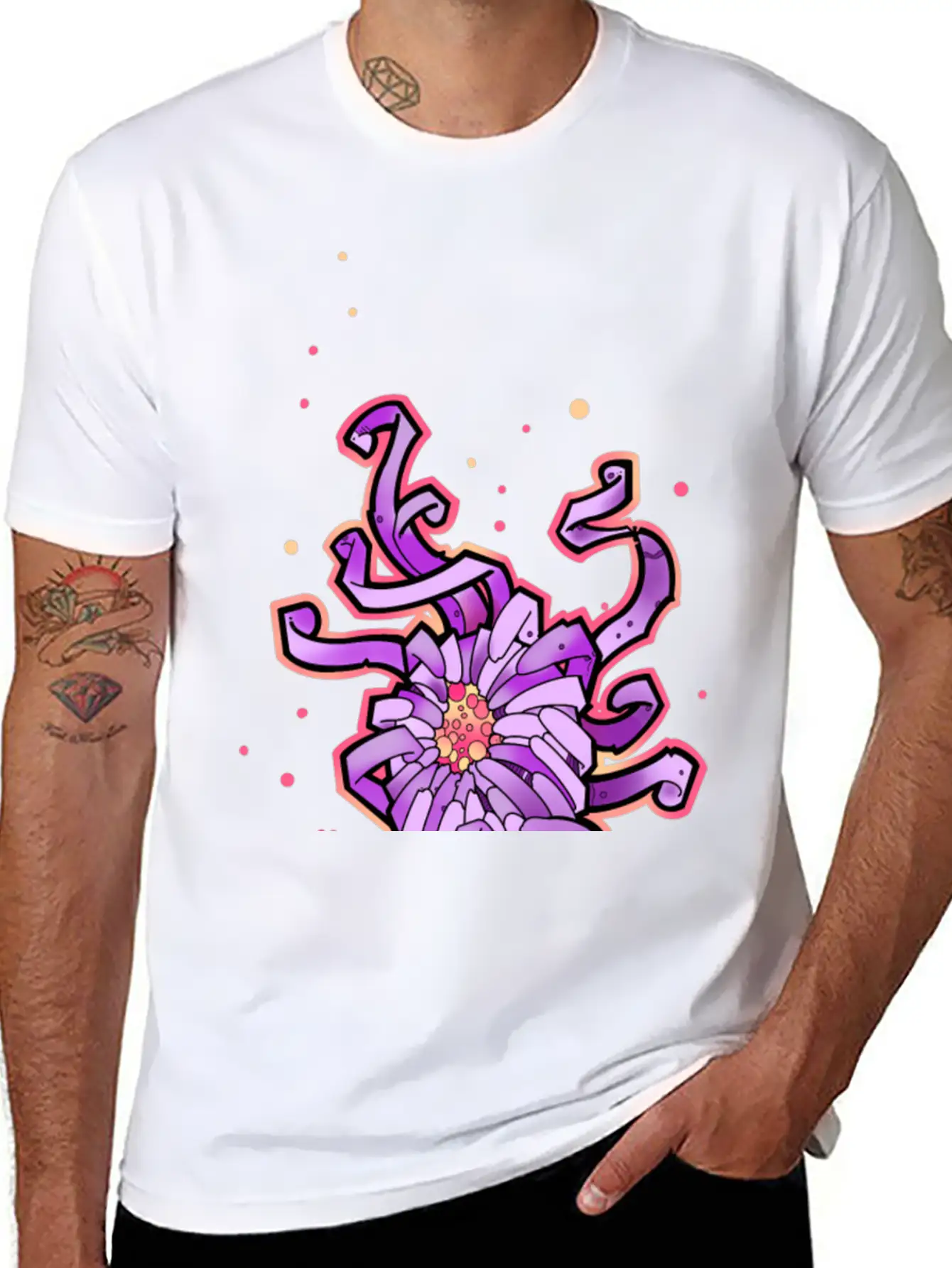 Crazy Chrysanthemum Flower Unisex Casual T-Shirt – Clean Design For Daily Comfort