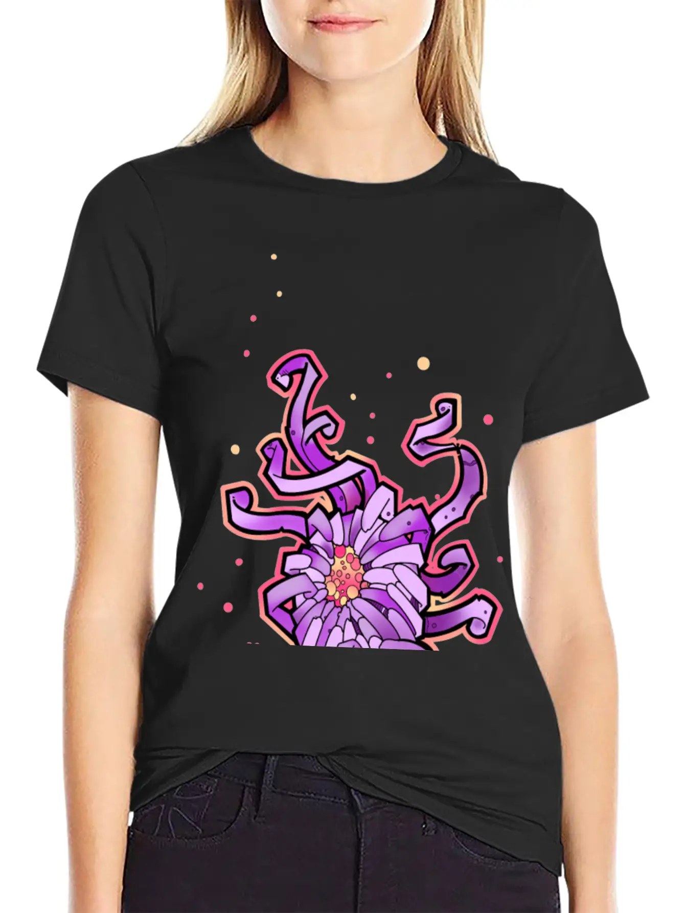 Crazy Chrysanthemum Flower Unisex Casual T-Shirt – Clean Design For Daily Comfort