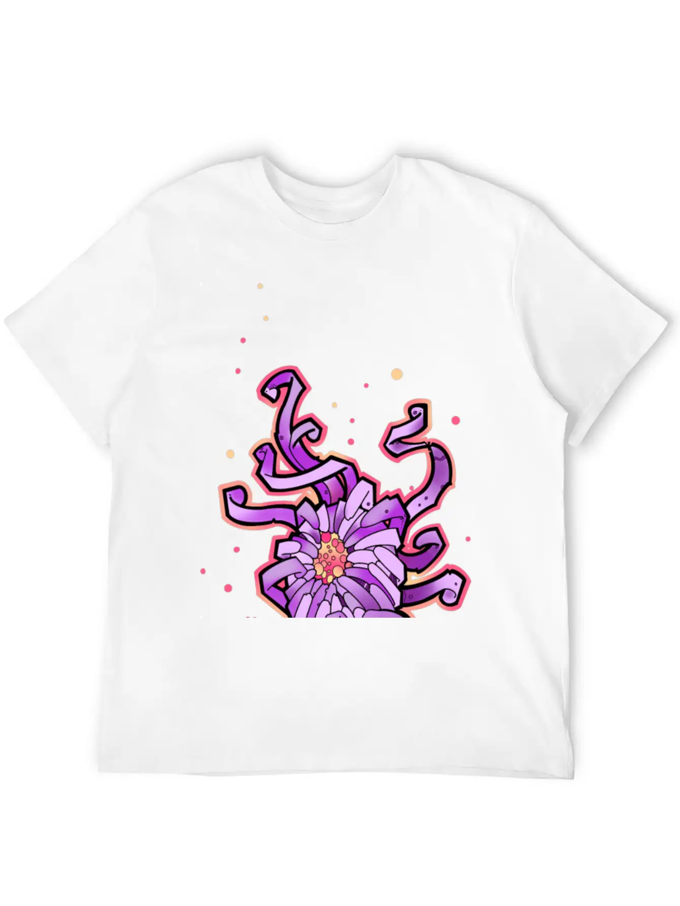 Crazy Chrysanthemum Flower Unisex Casual T-Shirt – Clean Design For Daily Comfort