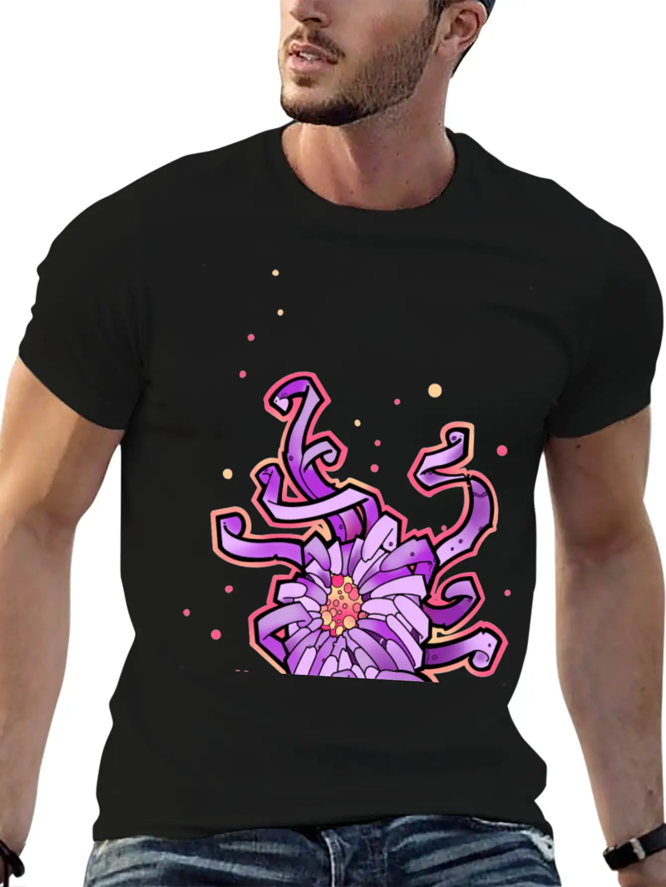 Crazy Chrysanthemum Flower Unisex Casual T-Shirt – Clean Design For Daily Comfort