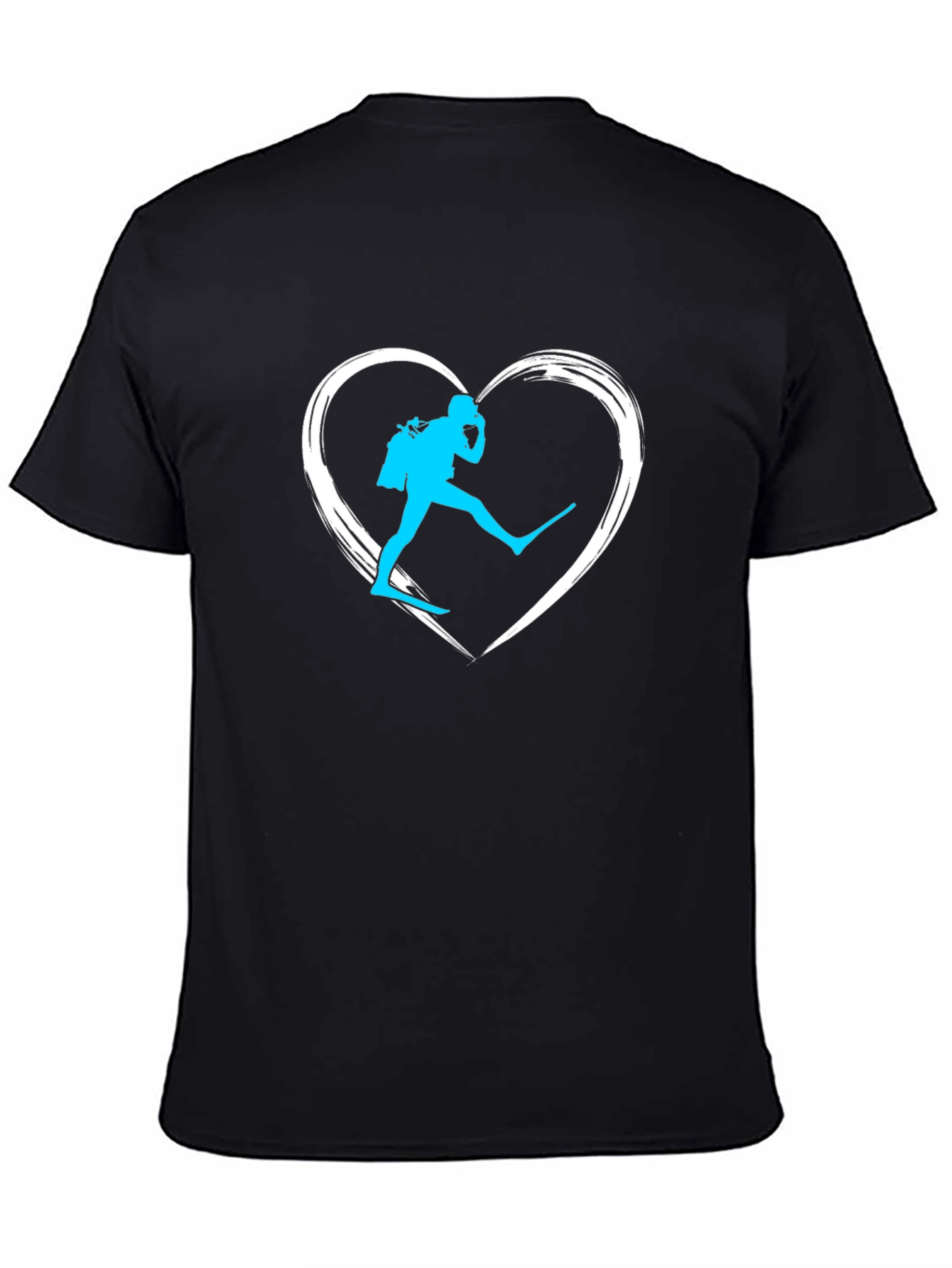 Diver Heart Graphic Tee - Scuba Diving T-Shirt