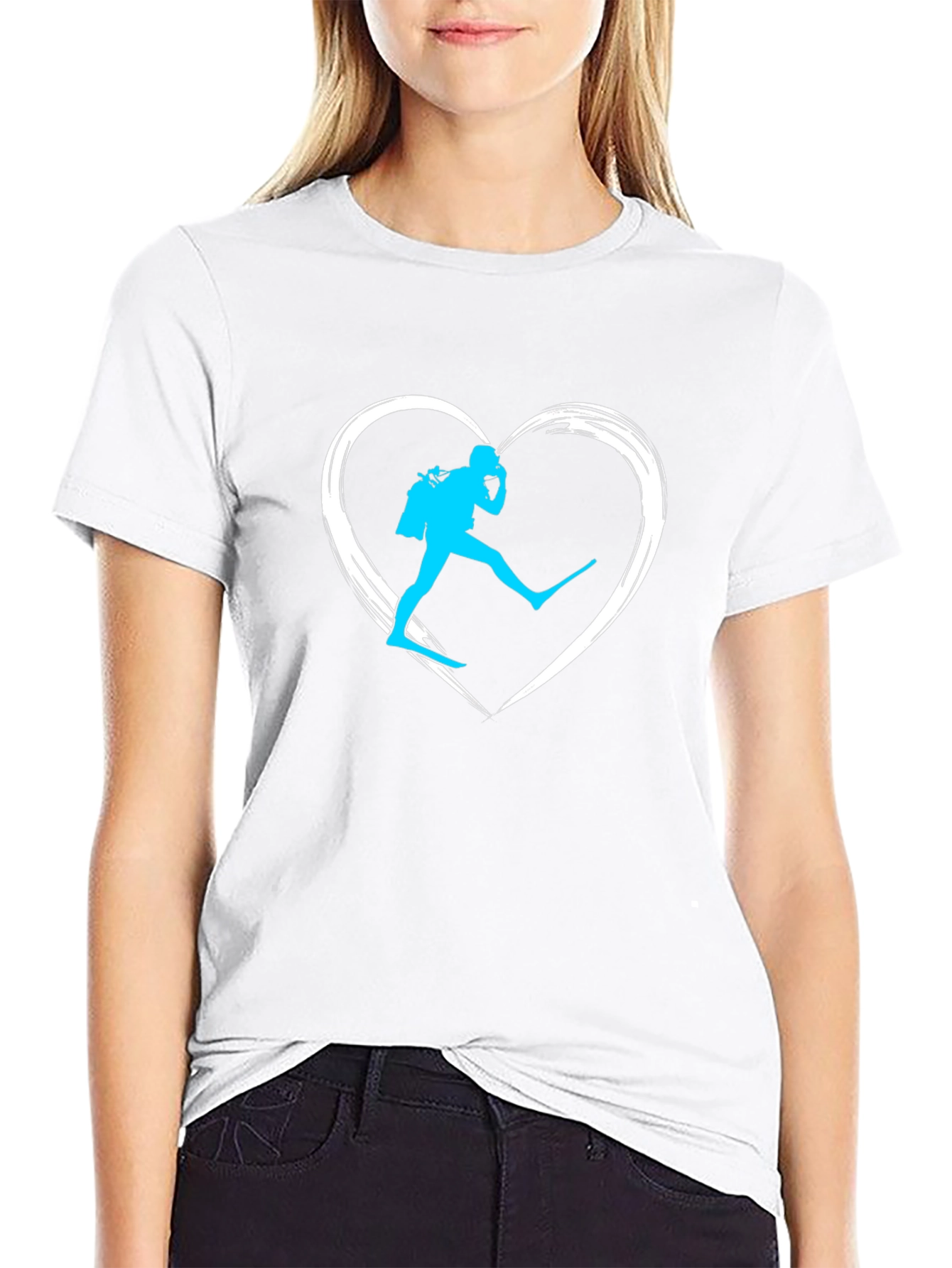 Diver Heart Graphic Tee - Scuba Diving T-Shirt