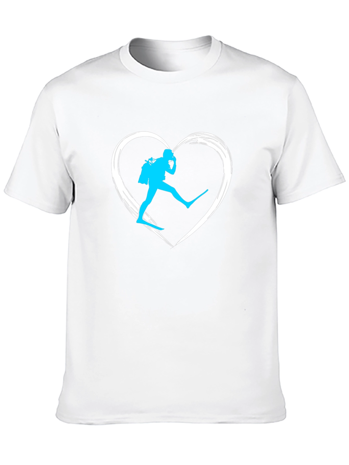 Diver Heart Graphic Tee - Scuba Diving T-Shirt